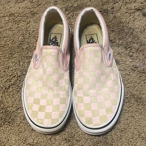 Pink Checker Vans